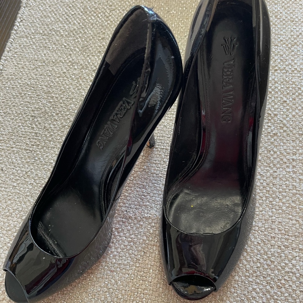 Vera Wang Peep Toe Heels